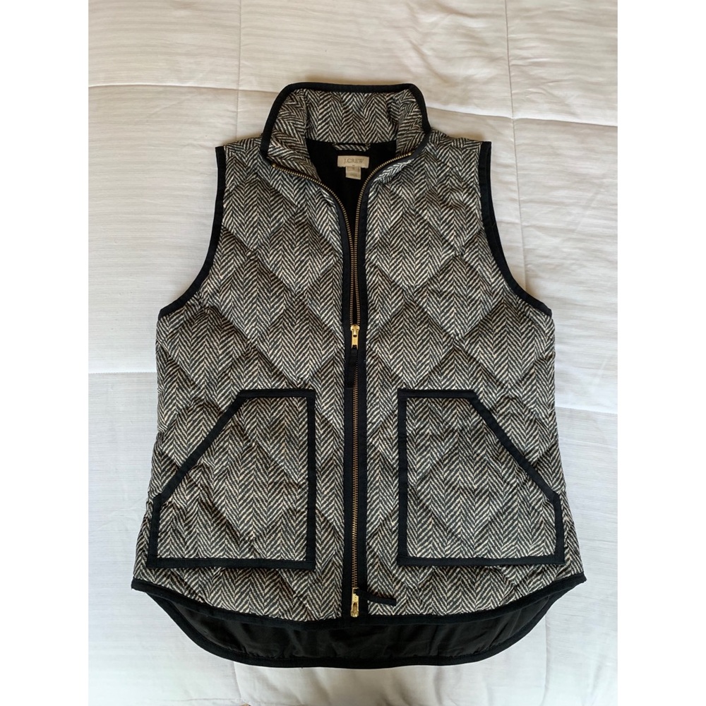 J. Crew Black & White Vest